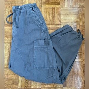 Jaded London Vintage Grey Parachute Cargo Pants